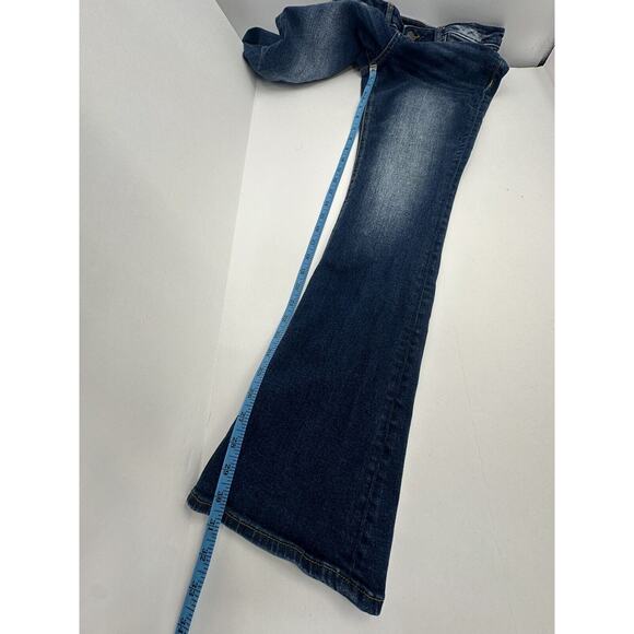 Miss Me Darkwash Mid Rise Bootcut Plain Jeans Womens Size 29 Western Cowgirl - Picture 13 of 14